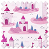 Royal Realm, Bubblegum Pink - Roman Blind